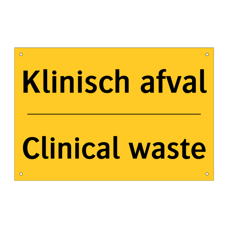Klinisch afval - Clinical waste
