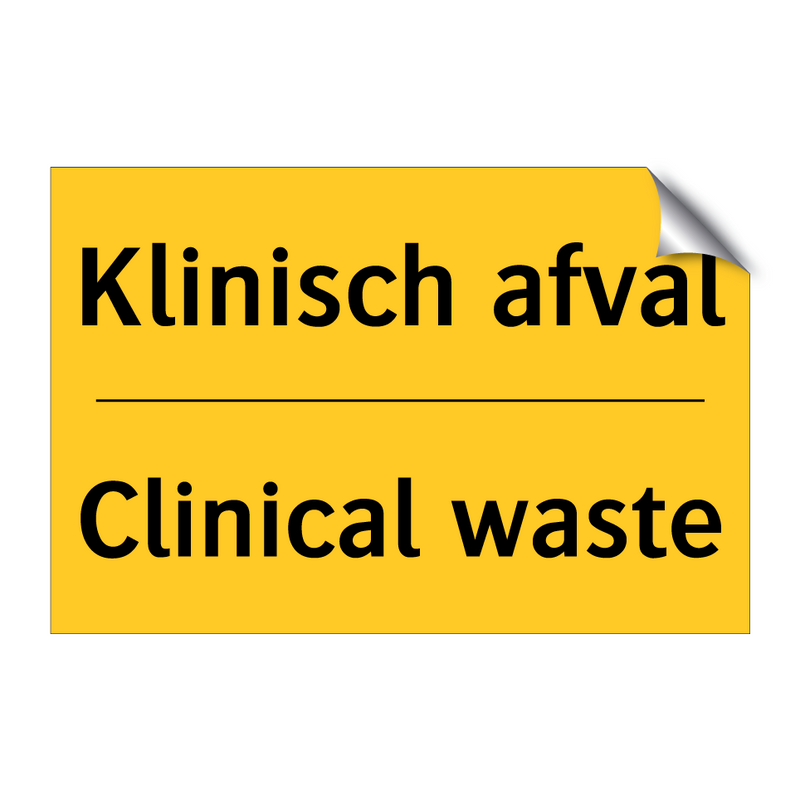 Klinisch afval - Clinical waste