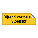 Bijtend corrosieve vloeistof
