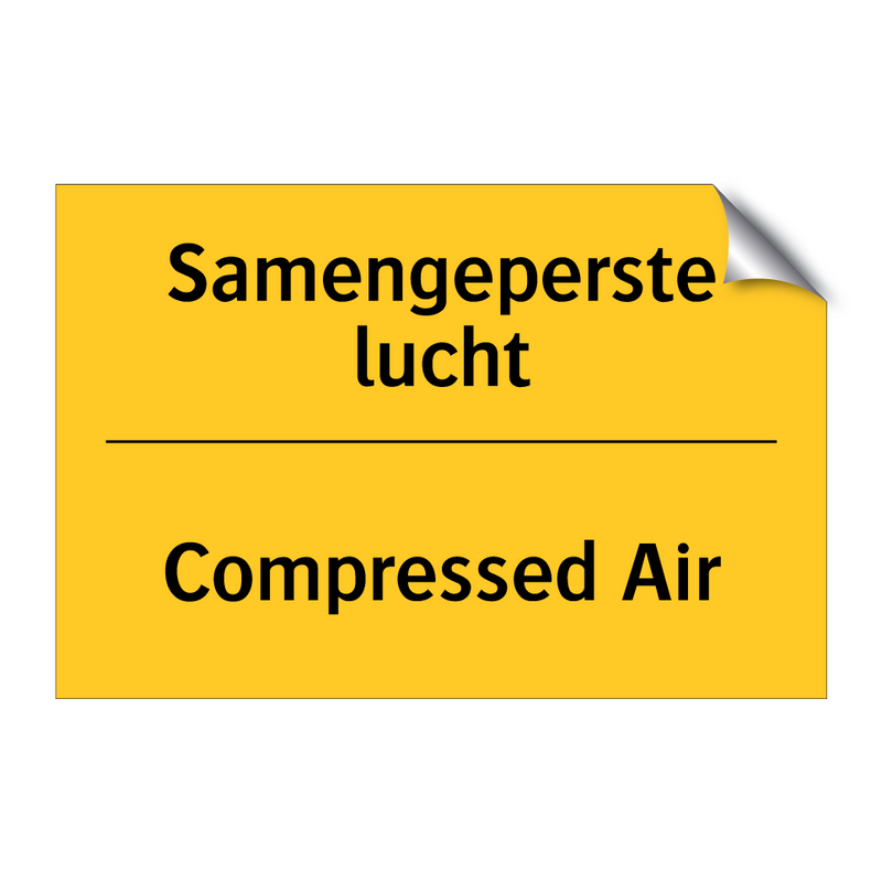 Samengeperste lucht - Compressed Air