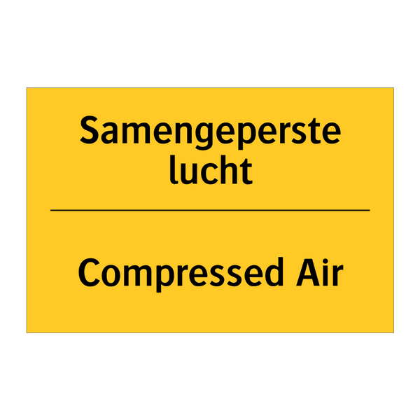 Samengeperste lucht - Compressed Air
