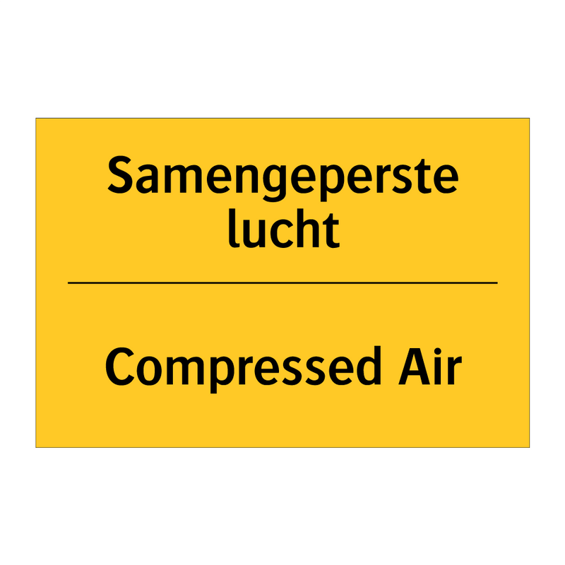 Samengeperste lucht - Compressed Air