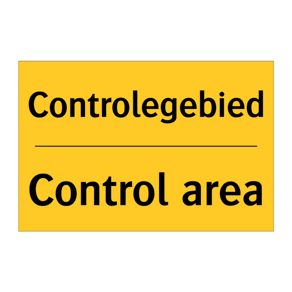 Controlegebied - Control area