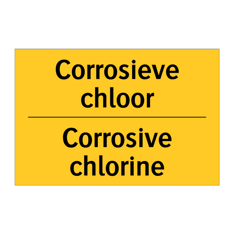 Corrosieve chloor - Corrosive chlorine