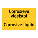 Corrosieve vloeistof - Corrosive liquid