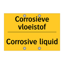 Corrosieve vloeistof - Corrosive liquid