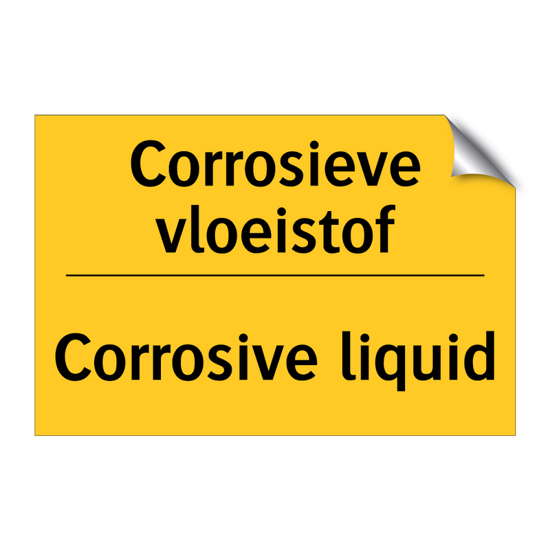 Corrosieve vloeistof - Corrosive liquid