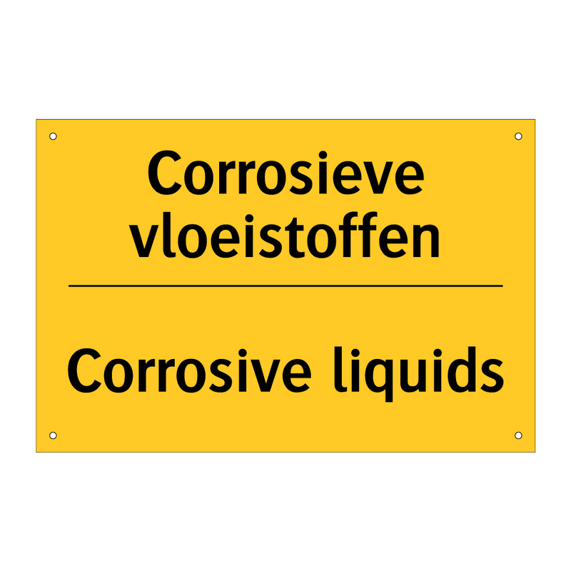 Corrosieve vloeistoffen - Corrosive liquids