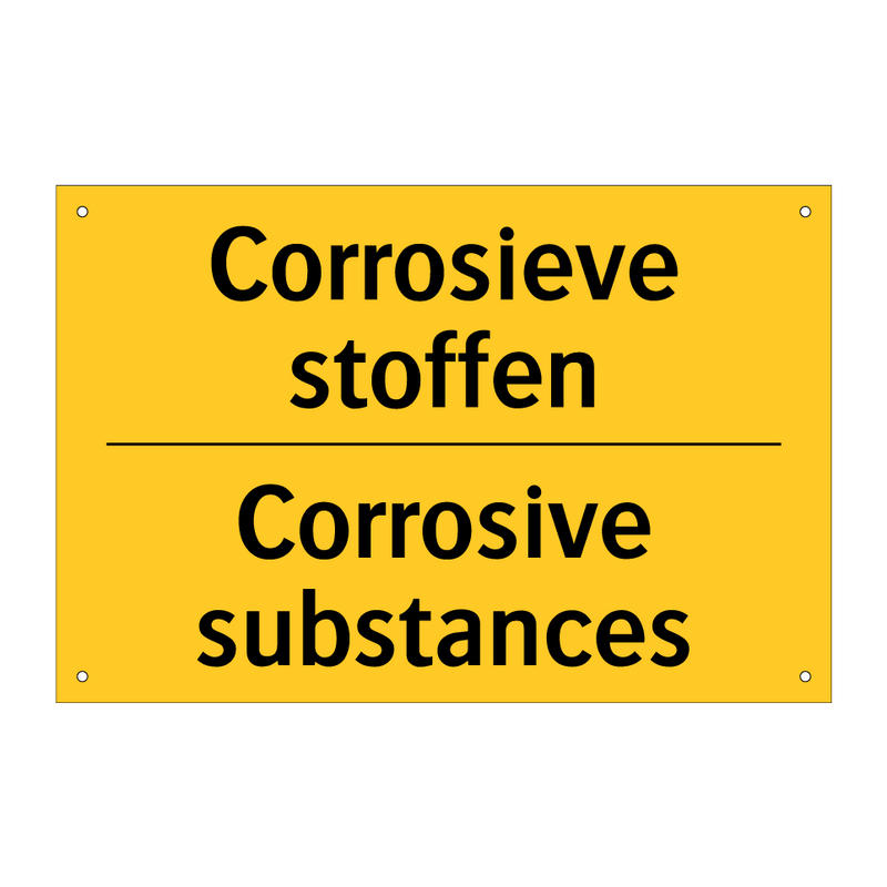 Corrosieve stoffen - Corrosive substances