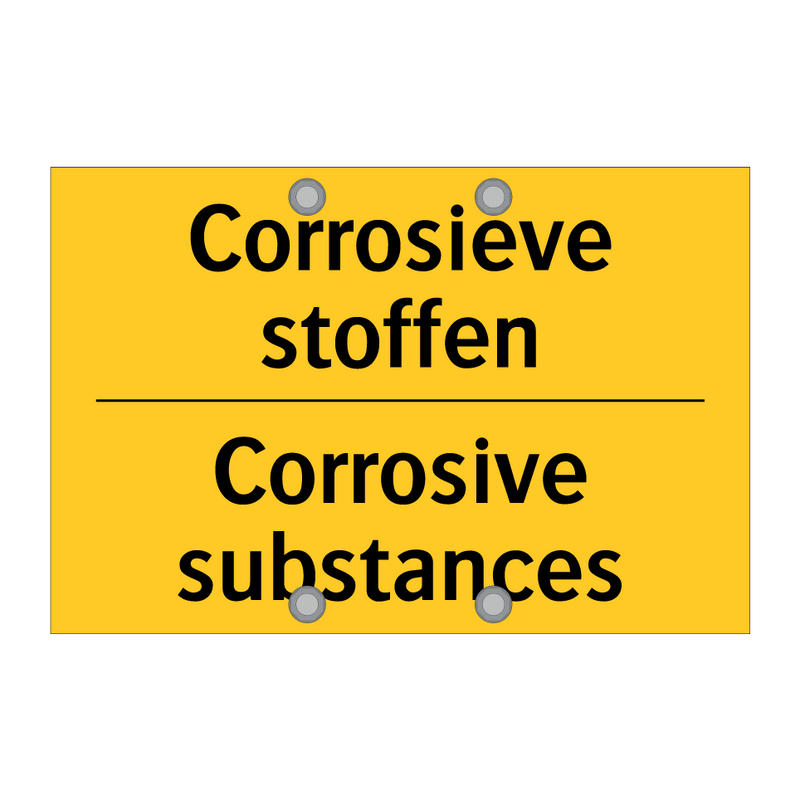 Corrosieve stoffen - Corrosive substances