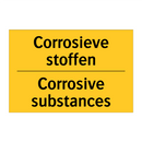 Corrosieve stoffen - Corrosive substances