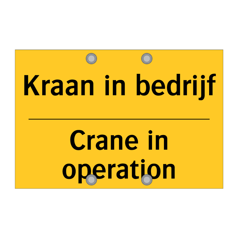 Kraan in bedrijf - Crane in operation
