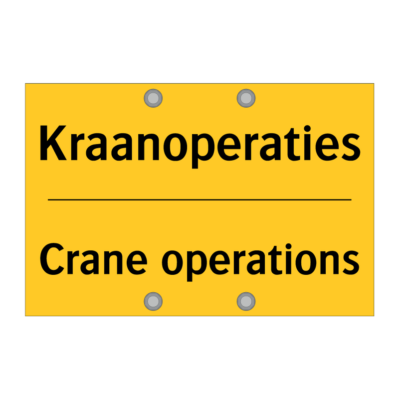Kraanoperaties - Crane operations