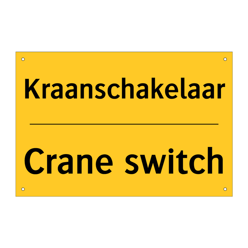 Kraanschakelaar - Crane switch