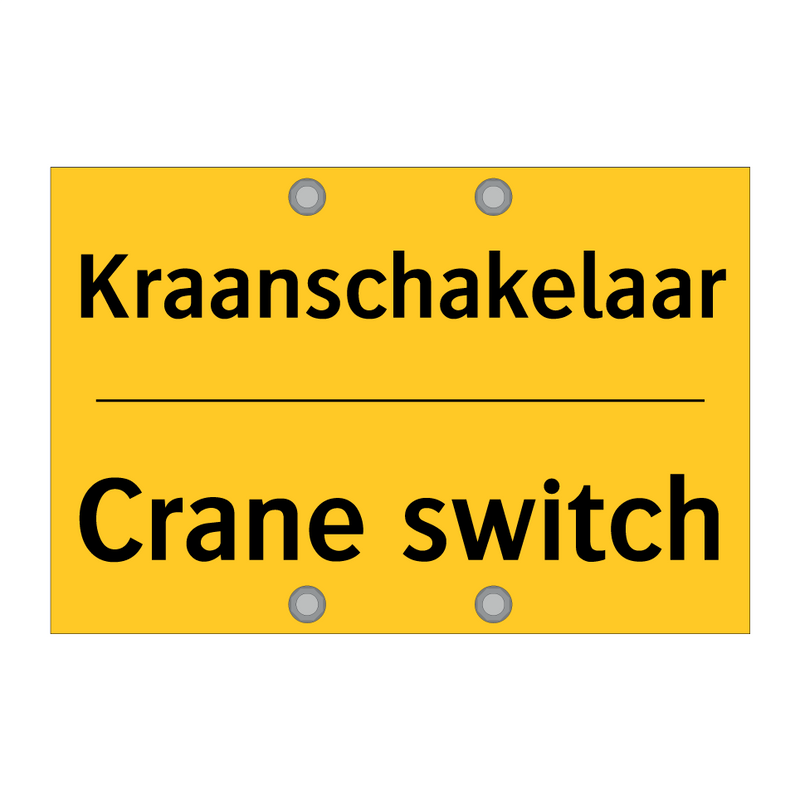 Kraanschakelaar - Crane switch