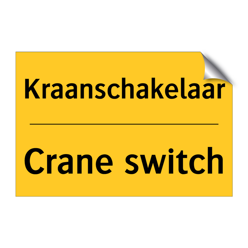 Kraanschakelaar - Crane switch
