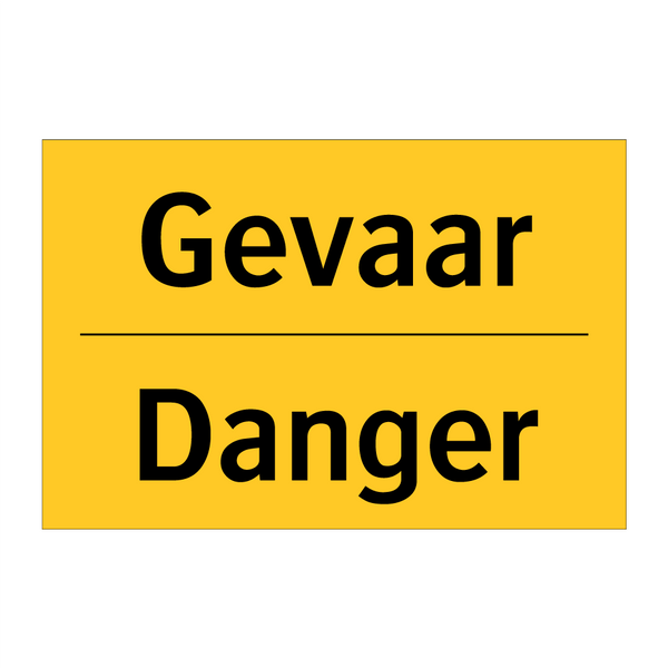 Gevaar - Danger
