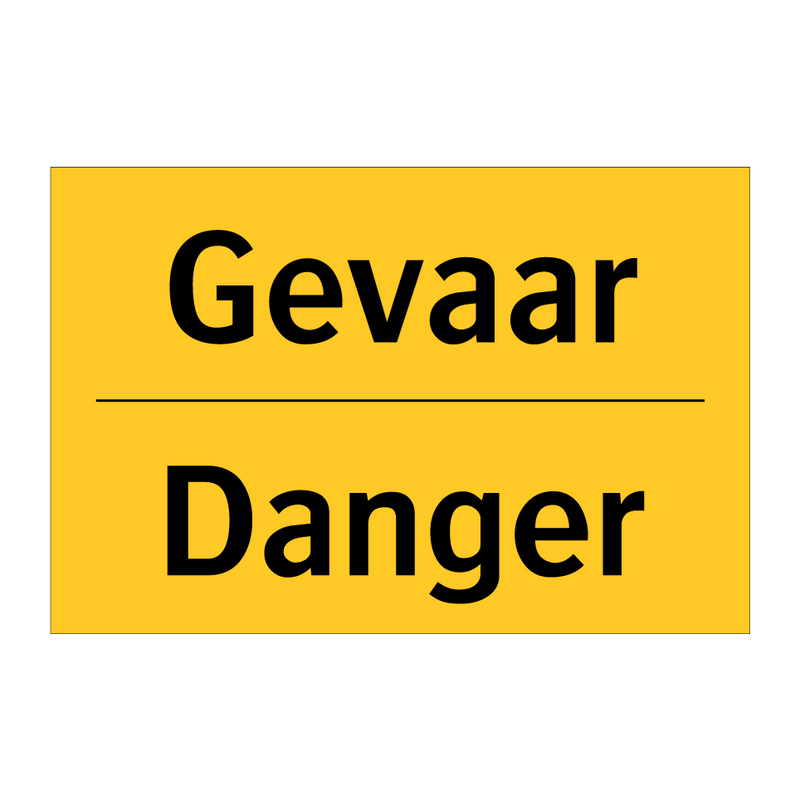 Gevaar - Danger
