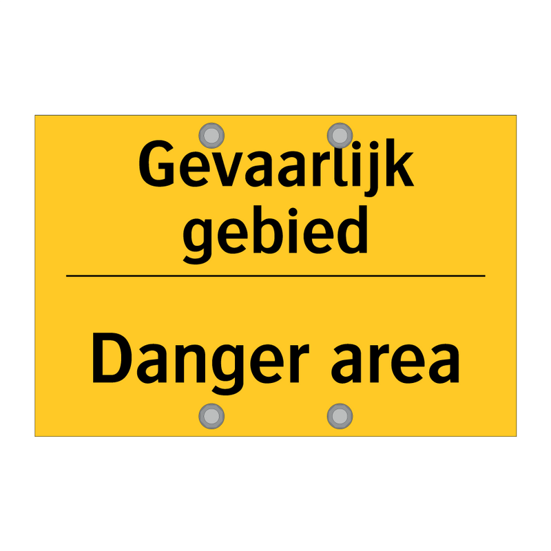Gevaarlijk gebied - Danger area