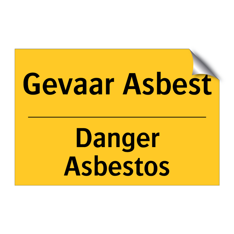 Gevaar Asbest - Danger Asbestos