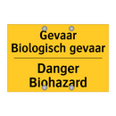 Gevaar Biologisch gevaar - Danger Biohazard
