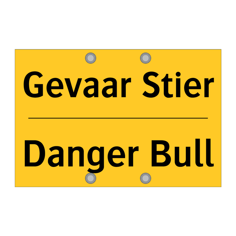 Gevaar Stier - Danger Bull