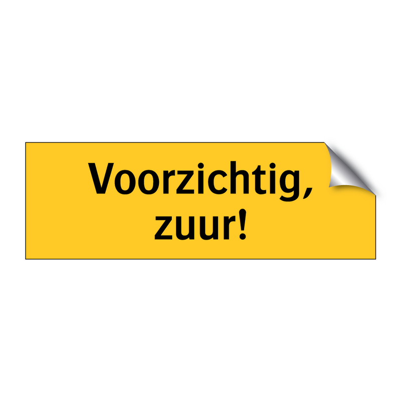 Voorzichtig, zuur!