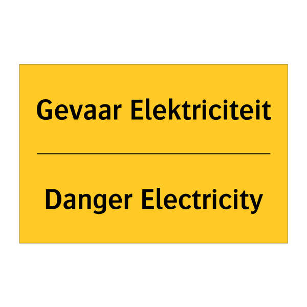 Gevaar Elektriciteit - Danger Electricity