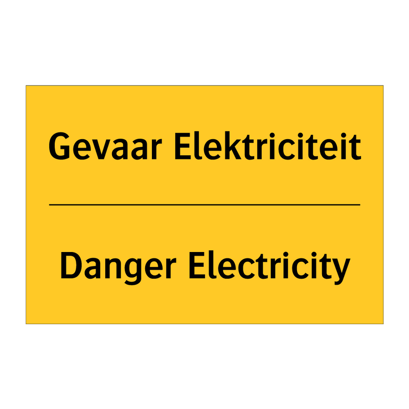 Gevaar Elektriciteit - Danger Electricity