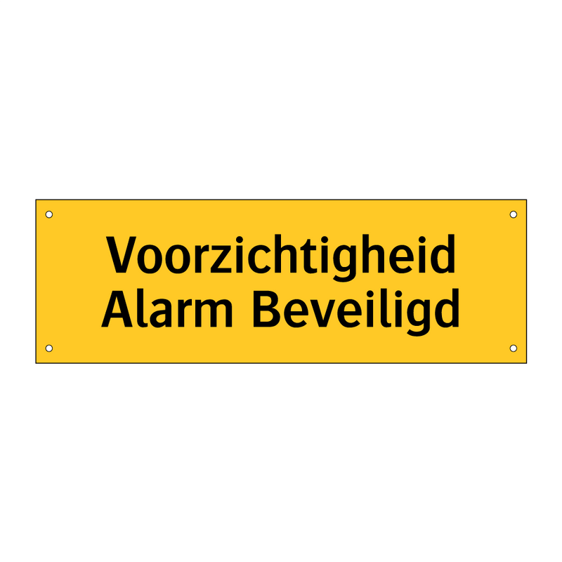 Voorzichtigheid Alarm Beveiligd
