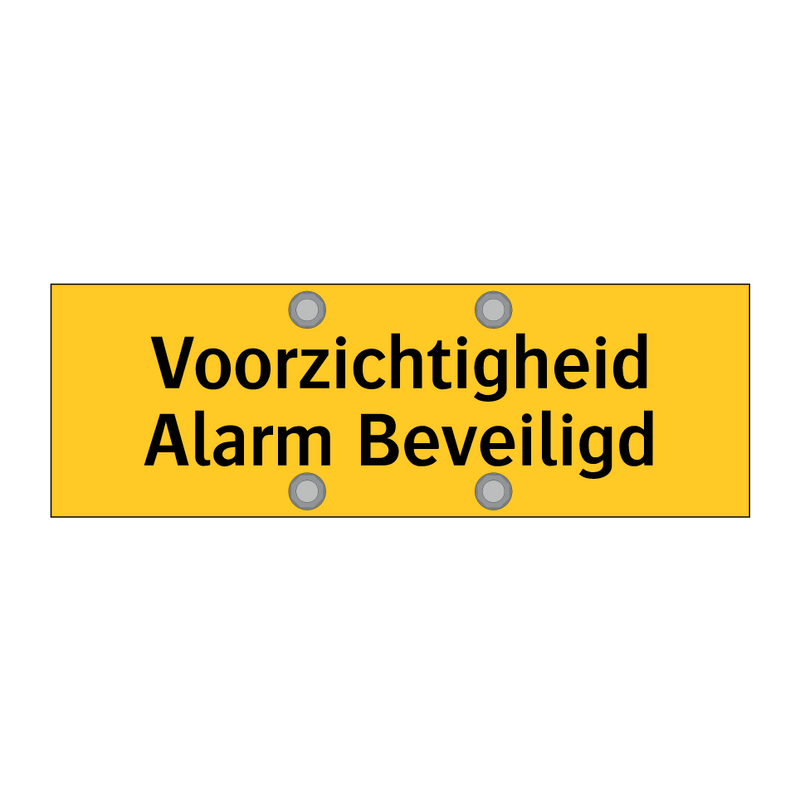 Voorzichtigheid Alarm Beveiligd