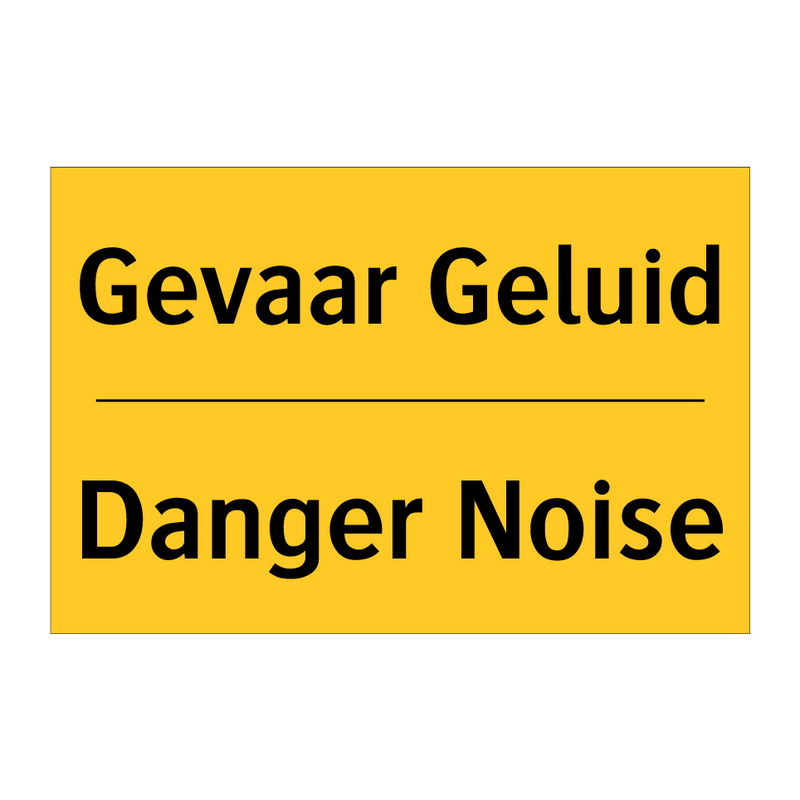 Gevaar Geluid - Danger Noise