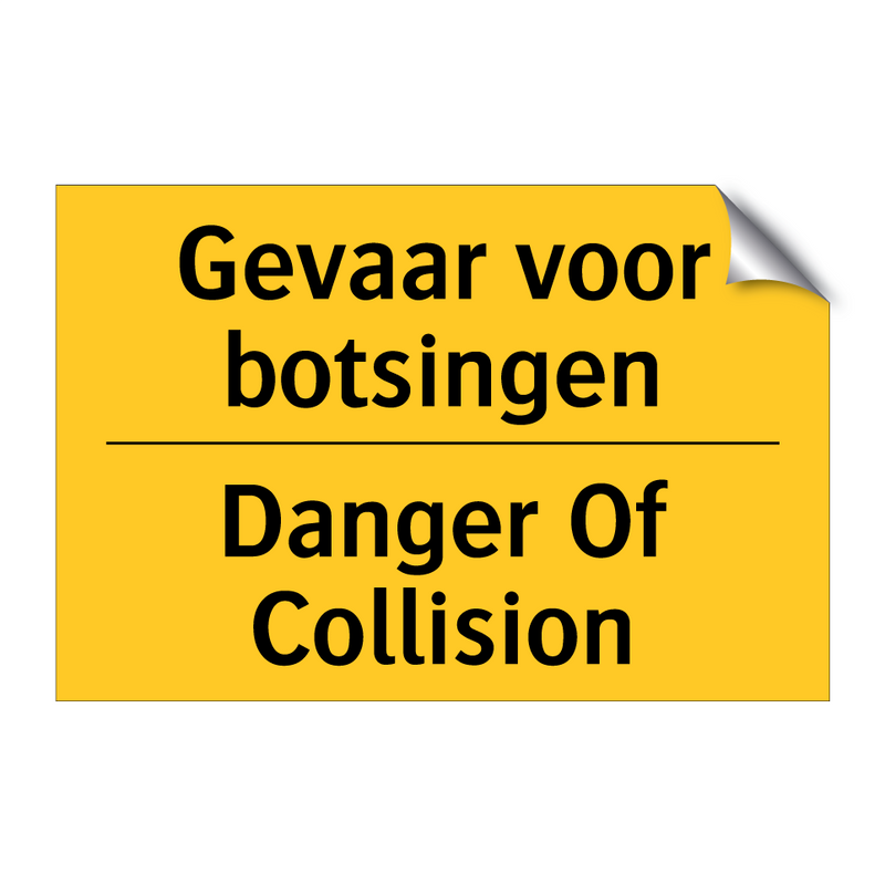 Gevaar voor botsingen - Danger Of Collision