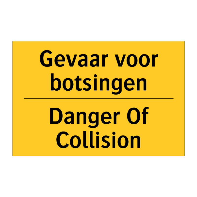 Gevaar voor botsingen - Danger Of Collision