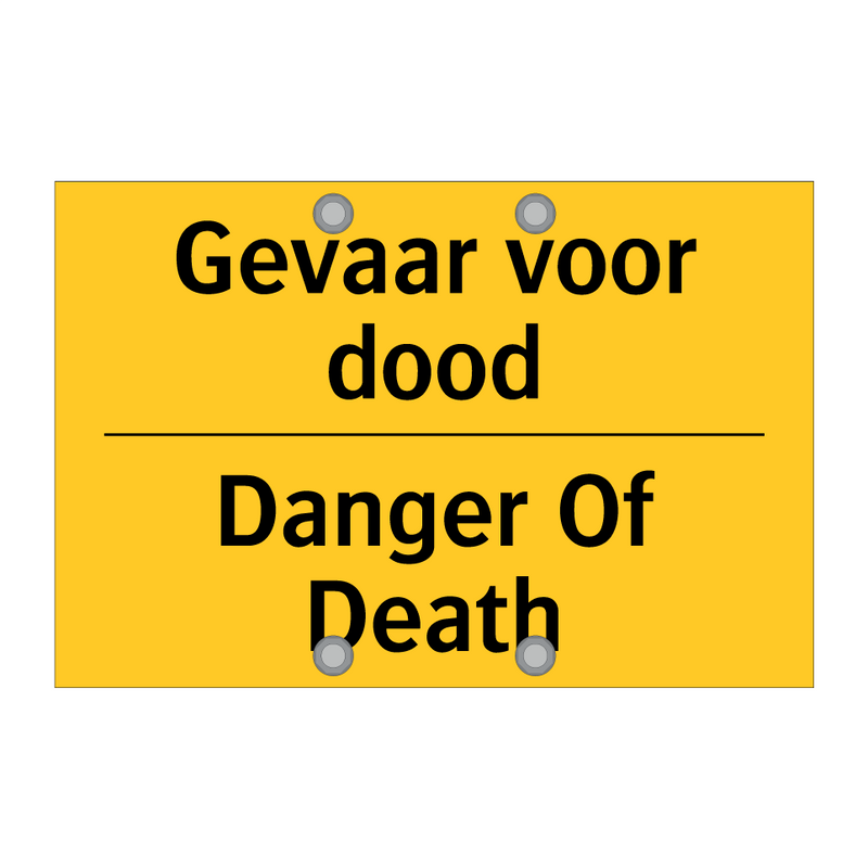 Gevaar voor dood - Danger Of Death