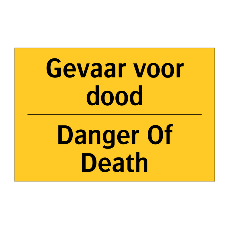 Gevaar voor dood - Danger Of Death