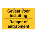 Gevaar voor insluiting - Danger of entrapment