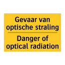 Gevaar van optische straling - Danger of optical radiation