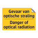 Gevaar van optische straling - Danger of optical radiation