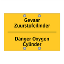 Gevaar Zuurstofcilinder - Danger Oxygen Cylinder