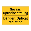 Gevaar: Optische straling - Danger: Optical radiation