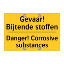 Gevaar! Bijtende stoffen - Danger! Corrosive substances