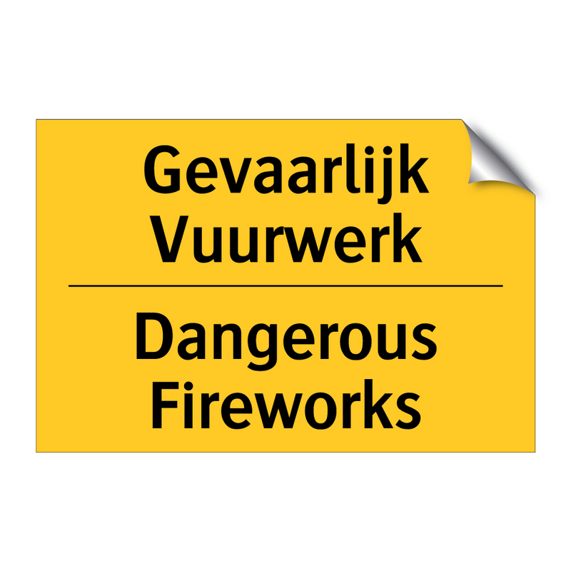 Gevaarlijk Vuurwerk - Dangerous Fireworks