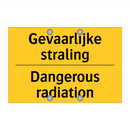Gevaarlijke straling - Dangerous radiation