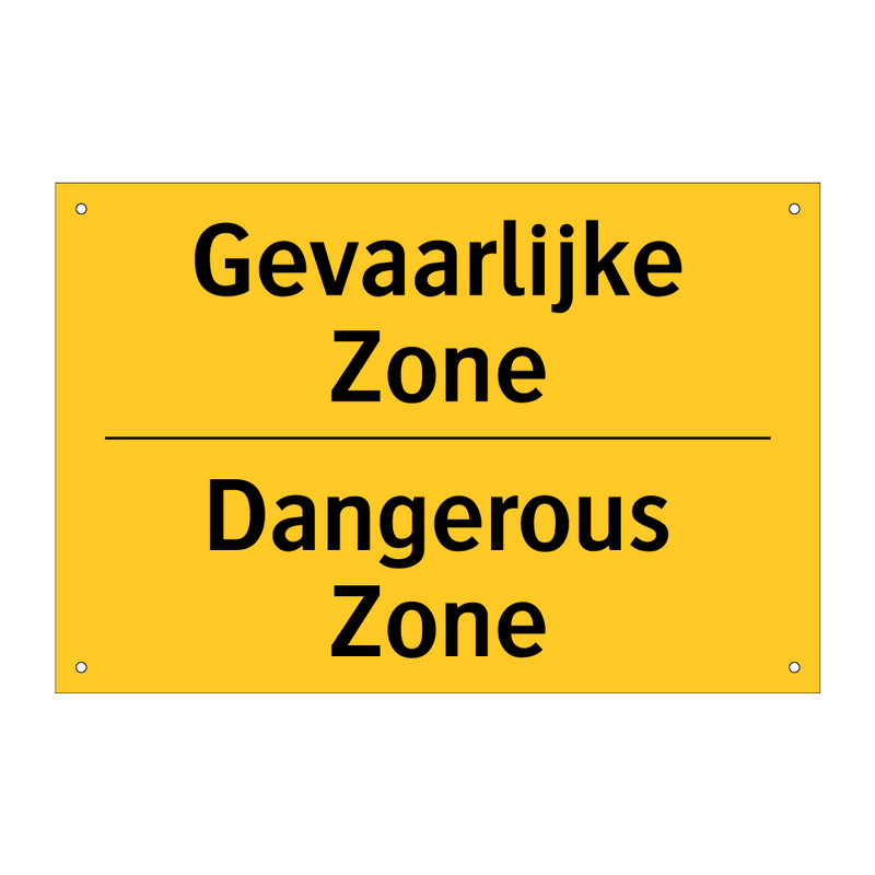 Gevaarlijke Zone - Dangerous Zone