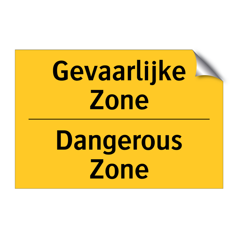 Gevaarlijke Zone - Dangerous Zone