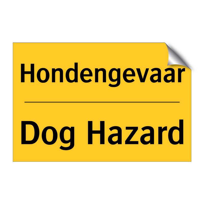 Hondengevaar - Dog Hazard
