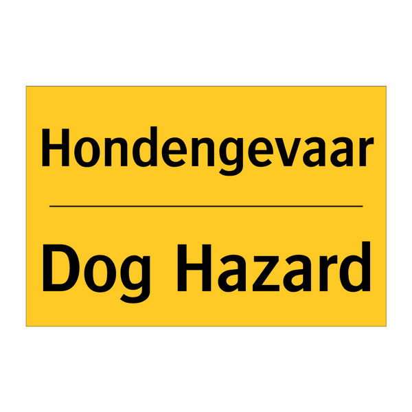 Hondengevaar - Dog Hazard