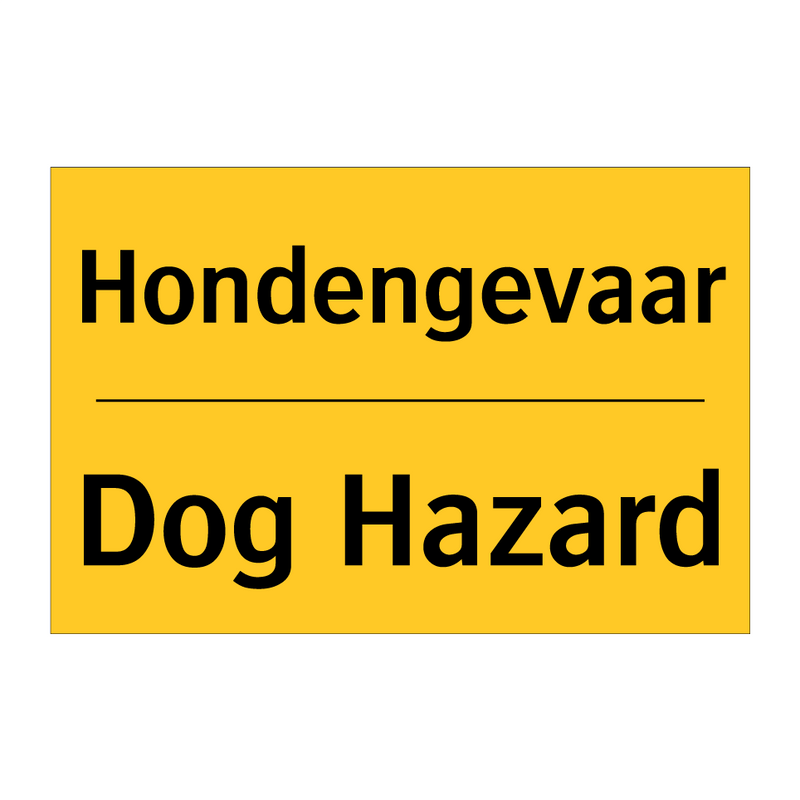 Hondengevaar - Dog Hazard
