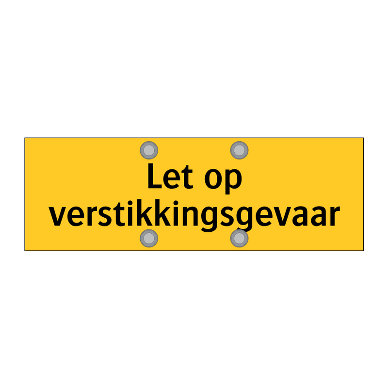 Let op verstikkingsgevaar